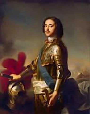 Peter I (the Great) becomes Czar