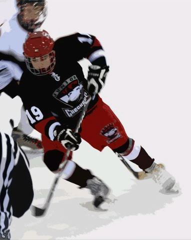 Empecé jugar el hockey