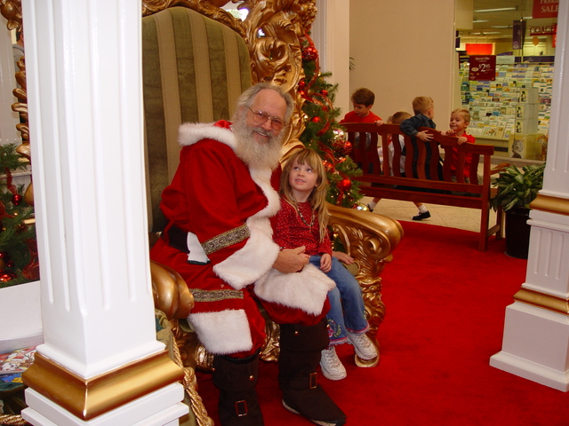 Encontré a Papá Noel.