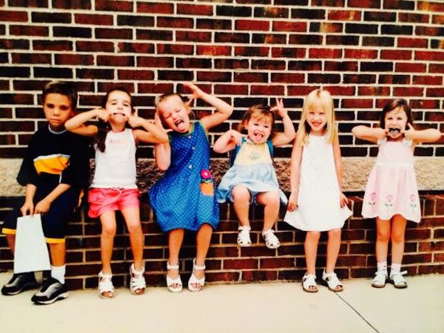 Fui primero a la escuela.