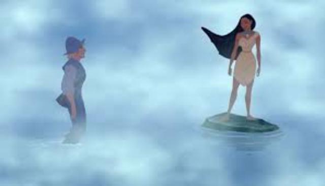 Pocahontas meeting John Smith