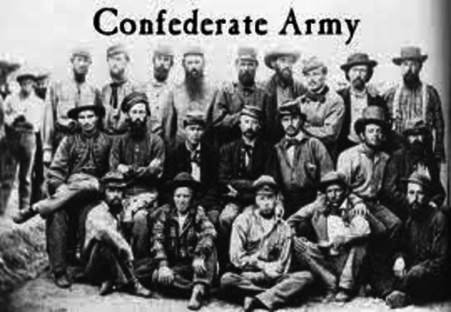 Confederate troops