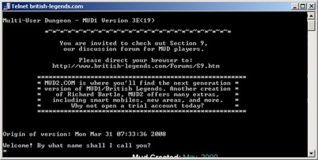 MUD-The earliest form of multiplayer games was debuted