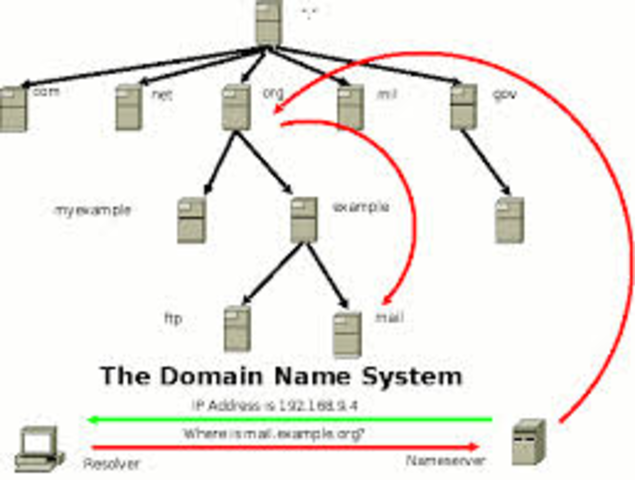 The domain name system was created