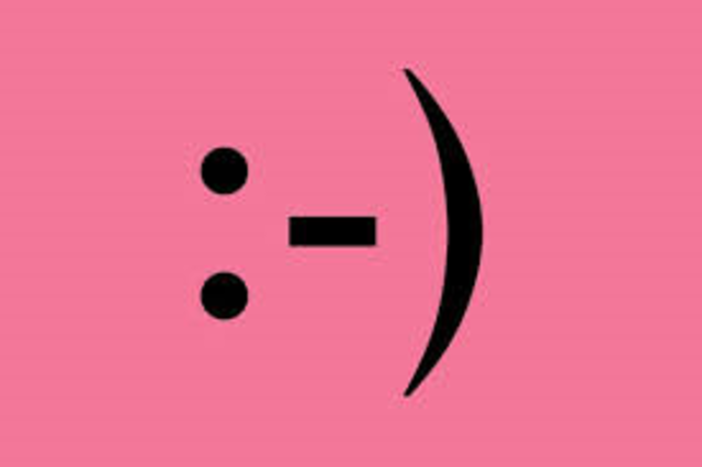 The first emoticon :-)