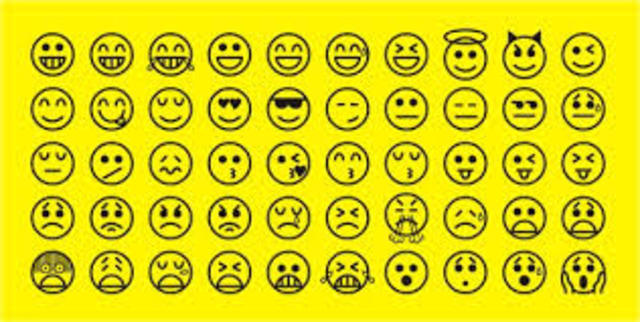 The first emoticon :-)