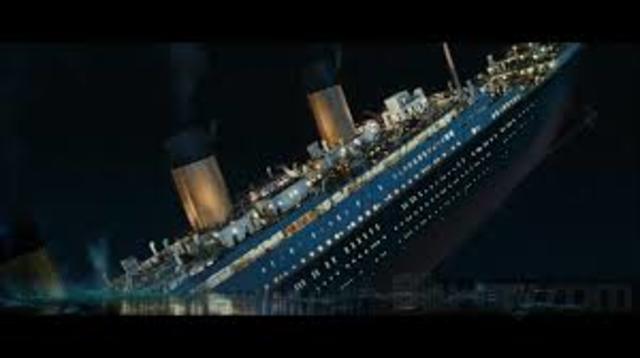 The Titanic sinking