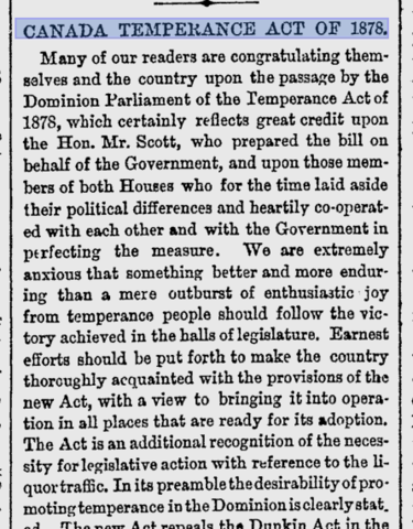 Canada Temperance Act