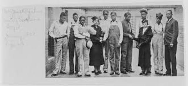 The Scottsboro Boys are Arrested for Assault