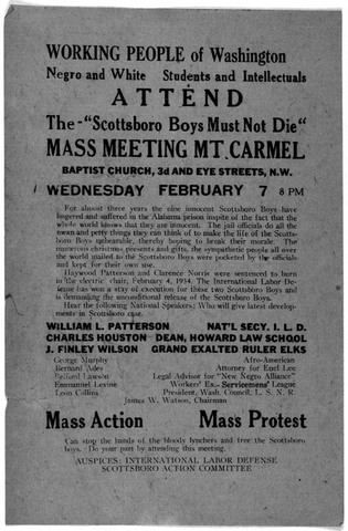 The Scottsboro Defense Committee is organized