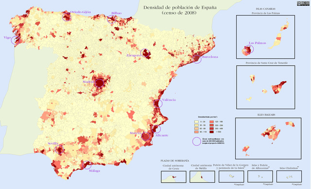 Spreading of Spanish