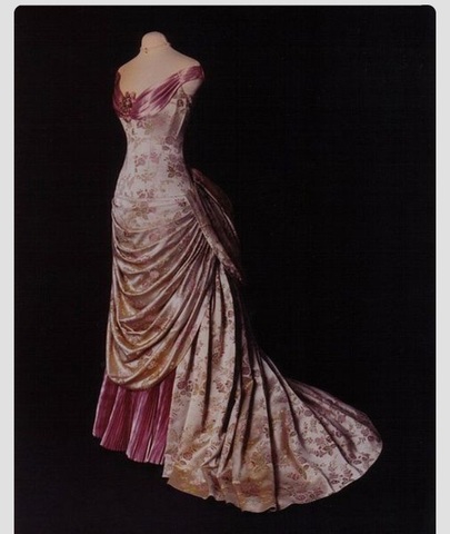 Bustled gown