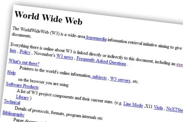 The First Web Page Was Created
