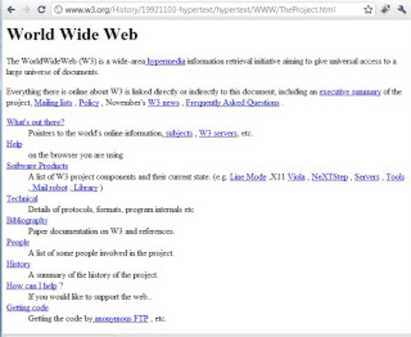 First web page created 1991