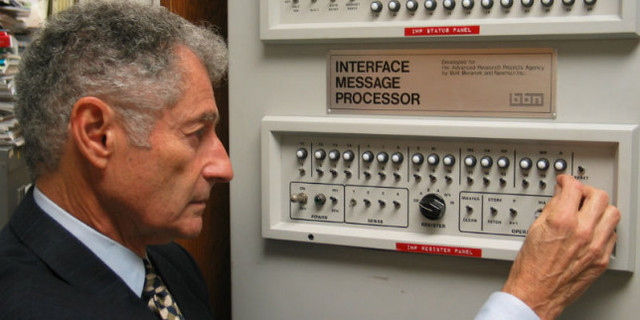 Computers at Stanford and UCLA connected for the first time