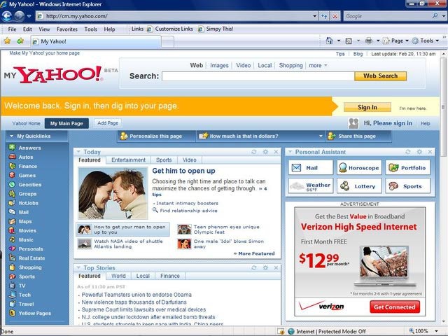 First Web page created 1991