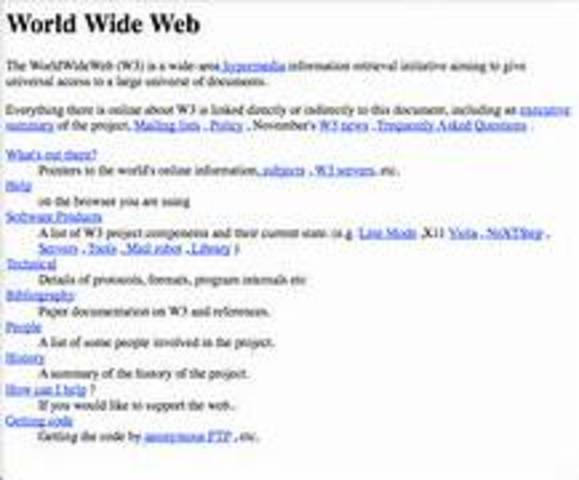 First Web Page Created
