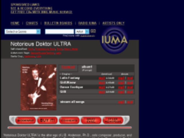 The first music archive of downloadable songs was created