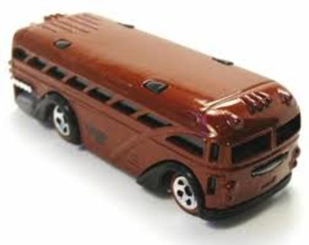 Smuggle toy bus out of preschool