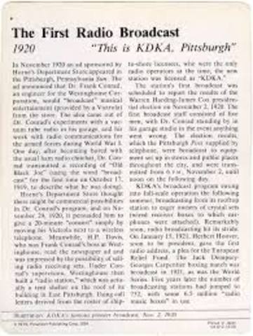 KDKA's broadcasting towewr