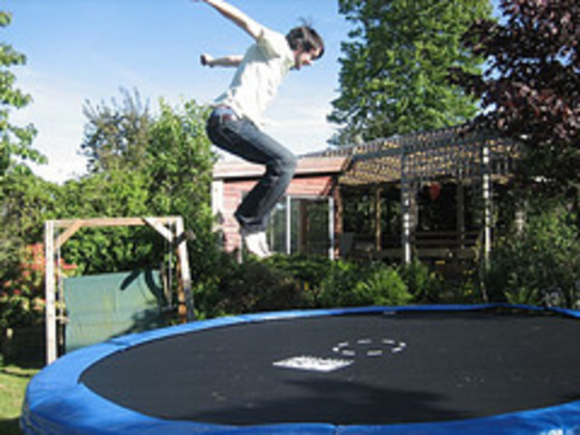 I got my trampoline set up