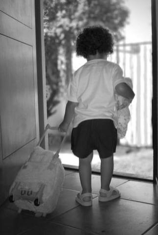 My first day of pre-school