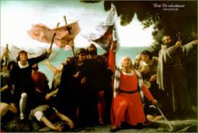 Christopher Colombus Discovers New World