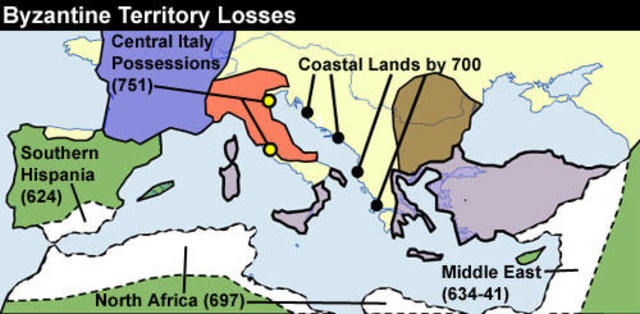 Islamic Conquests Parts of the Byzantine Empire