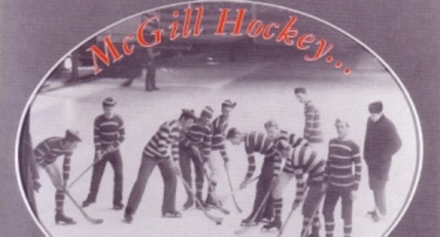 The first organized games of hockey, using a flat puck, are played by McGill University students in Montreal. Before this, hockey-like games have been played on ice with a ball