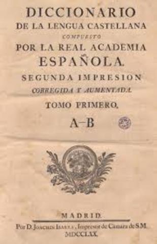 Diccionario de Autoridades is Published