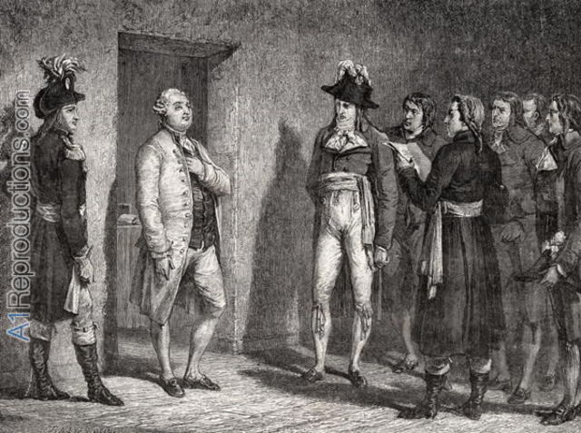 Storming of Tuileries Palace - King is arrested by the people