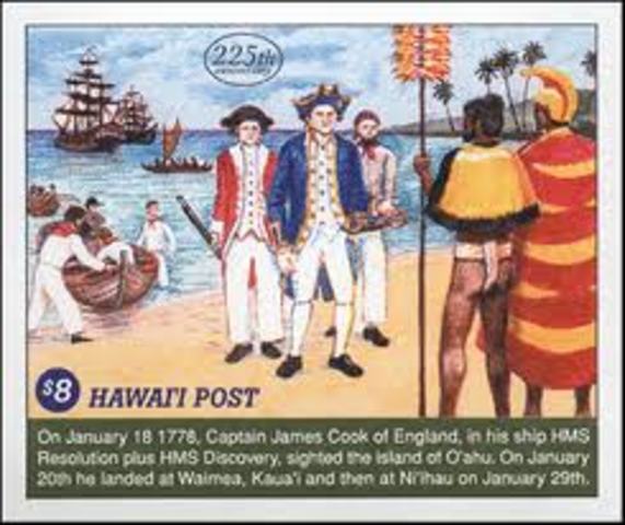 Captain James Cook came to Hawaii
