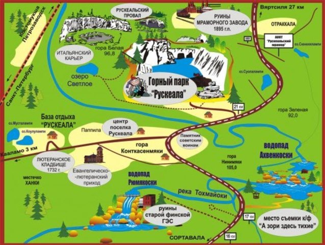 Создание горного парка Русекала