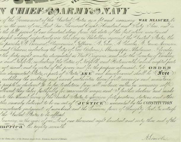 Emancipation Proclaimation