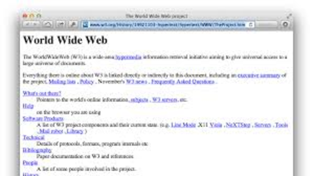 First web page created 1991 brought some major innovations to the world of the Internet.