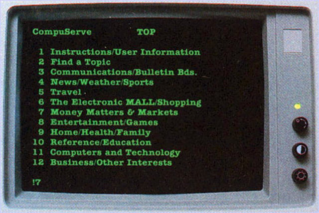 First major commercial internet service