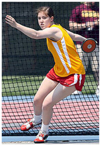 Corrí y lanzé en la pista en 2013