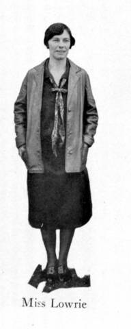 Miss Lowrie, 1926-1927