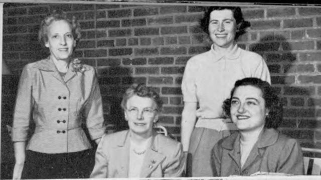Women's Physical Education Department, 1951-52