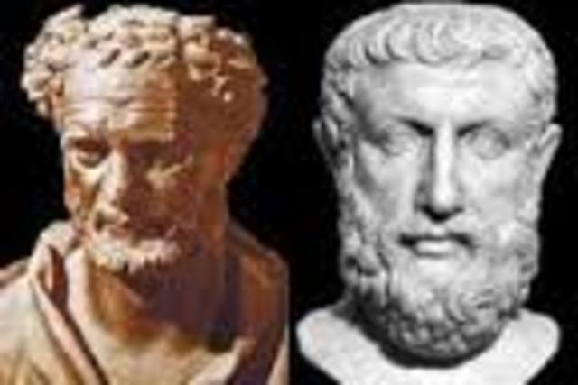 Heráclito y Parménides