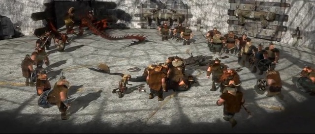 The vikings find out about Hiccup's dragon