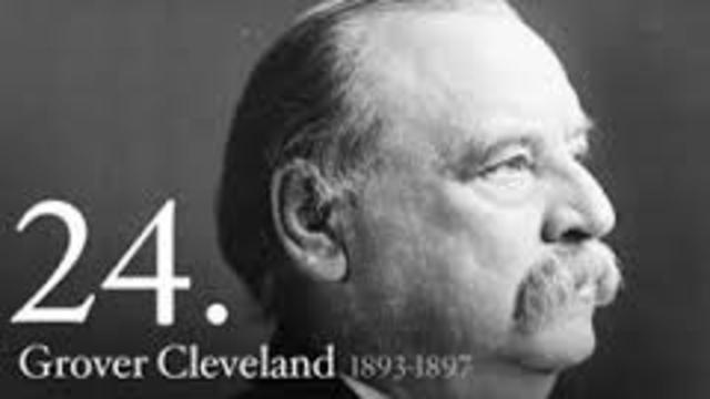 President Grover Cleveland (D)