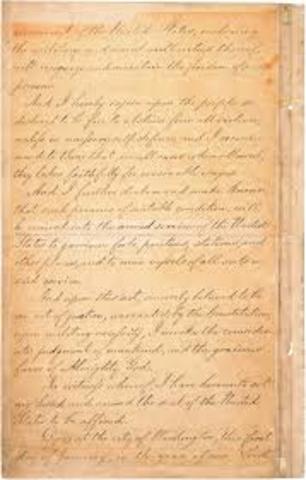 Emancipation Proclomation