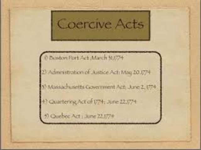 The Coercive Acts