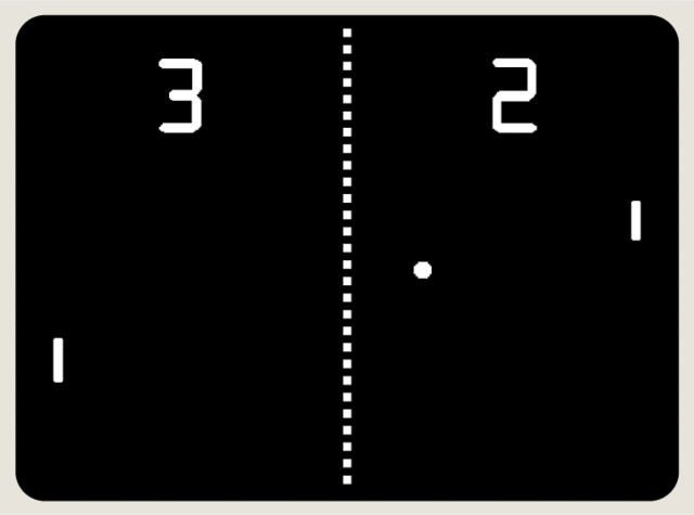 ATARI's first game: PONG