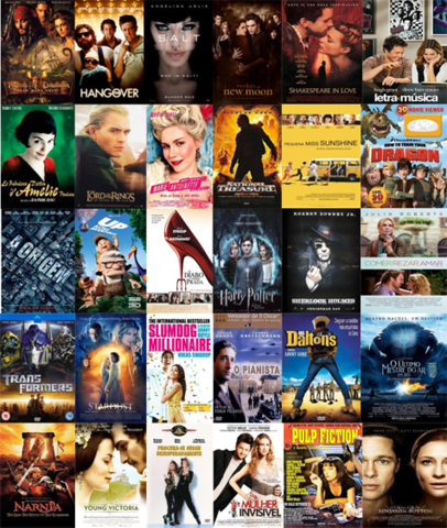 Essa década é marcada pela diversidade dos filmes exibidos