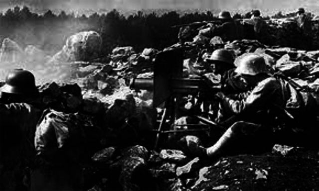 Germany fights with Austria- Hungary