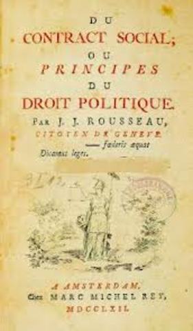 Publication of The Social Contract by Rousseau