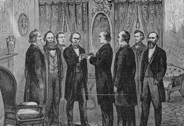Andrew Johnson Inaugurated
