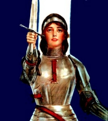 Joan of Arc burrned at the stake